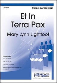 Et in Terra Pax Three-Part Mixed choral sheet music cover Thumbnail